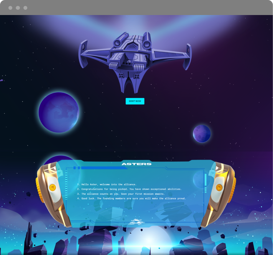 Parallax Website Mockup